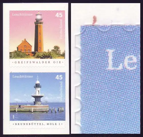 2478a phare Brunsbüttel avec PLF rouge trait supérieur gauche **