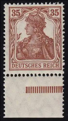 103b Germania 35 Pf rötlichbraun, ** postfrisch geprüft