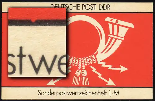 SMHD 31a Brieftauben 1987 mit DDF auf 4.DS Kerbe im Rahmen über w **