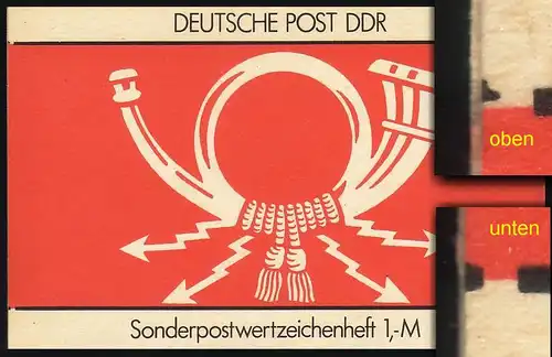 SMHD 31a Brieftauben 1987 mit DDF auf 4.DS schwarze Linien kurz **