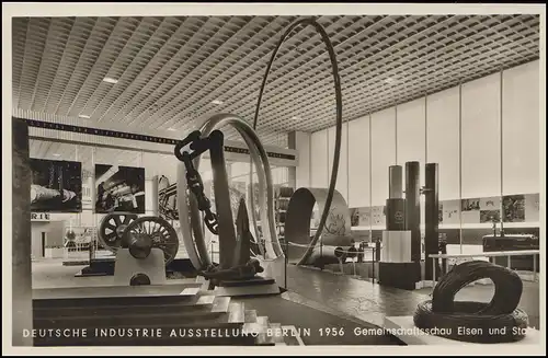 157 Industrie-Ausstellung 1956 EF Sonder-Ansichtskarten-FDC ESSt Berlin 15.9.56