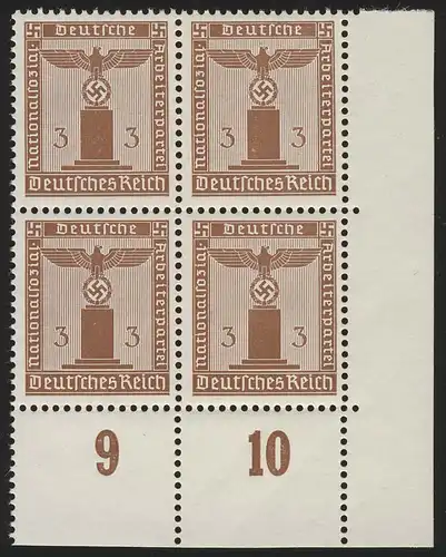 156y marque de service de partie 3 Pf. WAAGE recht, ER-Vbl. en bas à droite, **