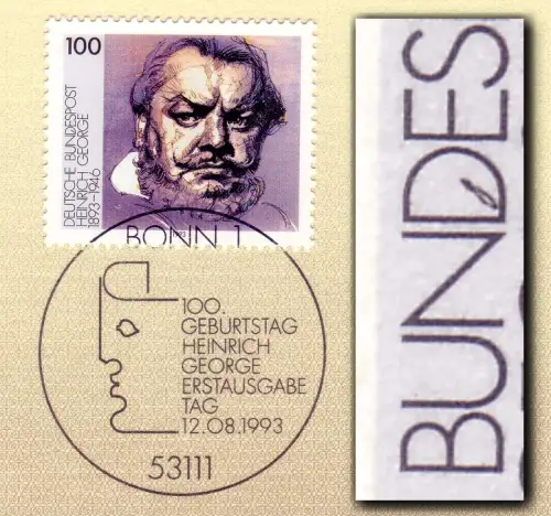 1689I Heinrich George: Course en D/F.10 sur ETB 31/93