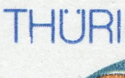 2835 Thuringer Glas 10 Pf. avec PLF: H par THÜRINGER rajeunit, case 11 **