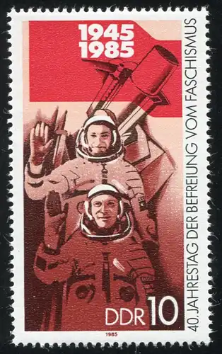 2941 Libération 10 Pf: R de RDA en bas à droite du trait d'union, case 24 **