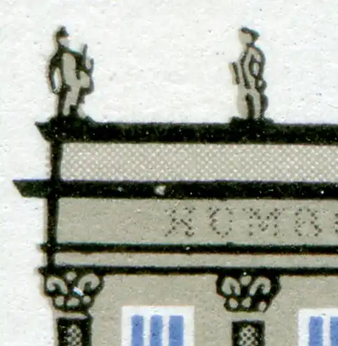 2980 Humboldt-Uni 20 Pf: Punkt im Sims, Feld 22, **