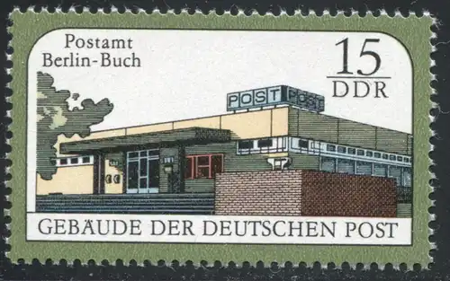 3145 Postamt Berlin-Buch: cadre lumineux sur la porte gauche, case 50, **