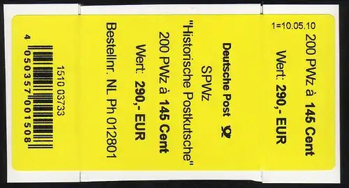 2806 Postkutsche - Banderole für 200 PWz. zu 145 Cent