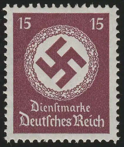 139 Behördendienst 15 Pf., Wz.4, **