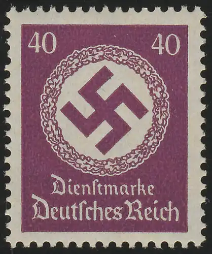 142 Behördendienst 40 Pf., Wz.4, **