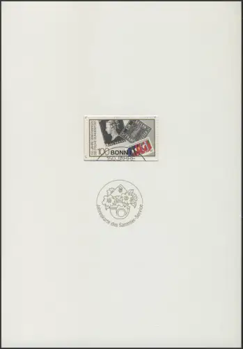 Jahresgabe der Post Briefmarken, ESSt Bonn 11.10.1990