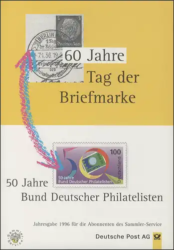 Date de la poste Jour du timbre / BDDH 1996