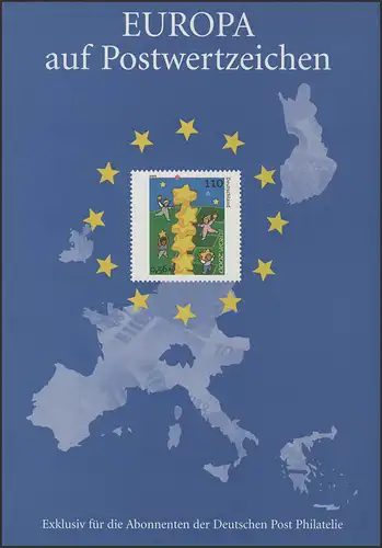 Jahresgabe der Post Europa auf Postwertzeichen, ESSt Berlin 12.5.2000