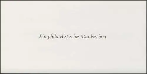 Jahresgabe der Post 2007 - Deutsche Bundesbank mit Schwarzdruck ESSt Bonn