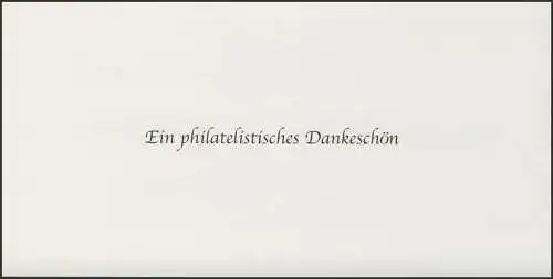 Jahresgabe der Post 2008 - Tag der Briefmarke Ohrdruff mit Schwarzdruck