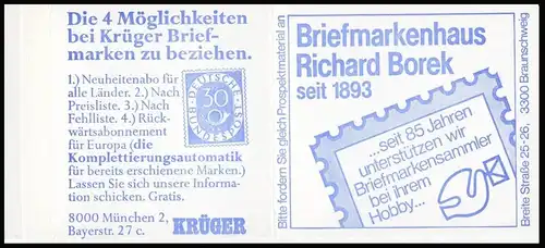 22Ii MH BuS Krüger/Borek Buchdruck Variante b - postfrisch