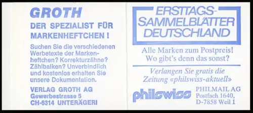 22Ik MH BuS 1980 Buchdruck Variante b - mit Zählbalken, postfrisch **