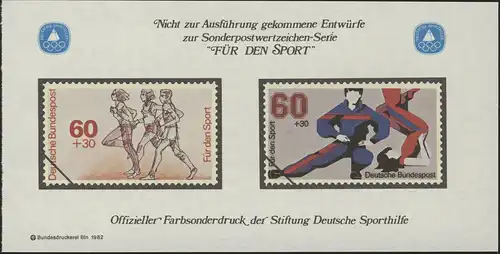 Aide sportive Impression spéciale de course continue et gymnastique Bund-MH 1982