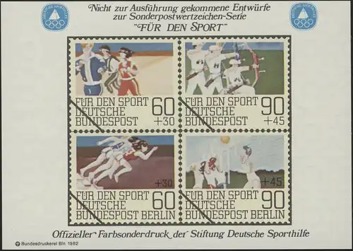 Sporthilfe Sonderdruck II Breitensport Bogenschießen Dauerlauf 1982