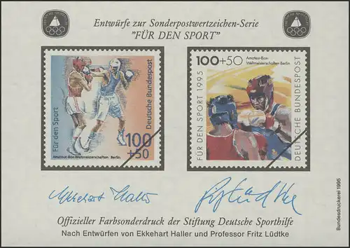 Sporthilfe Sonderdruck Haller/Lüdtke 1995 Boxen