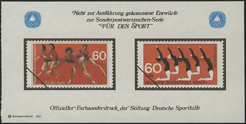 Aide sportive Impression spéciale de Berlin-MH Gymnastique Gymnastique Tournes 1981