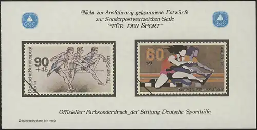 Sporthilfe Sonderdruck aus Berlin-MH Hürdenlauf 1982