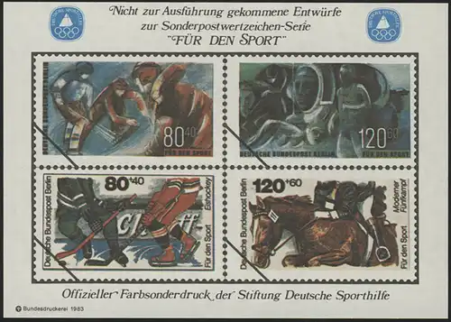 Sporthilfe Sonderdruck Berlin I Eishockey und Pferdesport 1983