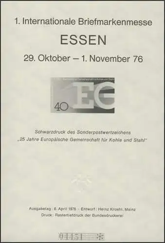 Messe Essen Sonderdruck 1976 klein
