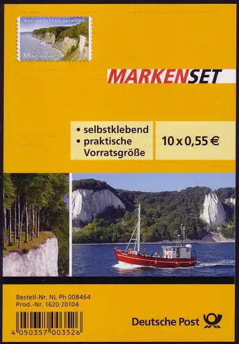 FB 18 Parc national de Jasmund, feuille 10x2908, EV-O Bonn 02/01.2012