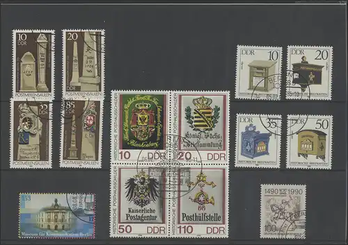 Timbres charmants: Histoire de la Poste 2, avec cachet spécial du premier jour