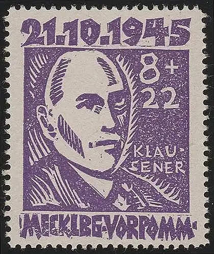 SBZ 21 victimes du fascisme 8 Pf Erich Klausener, **