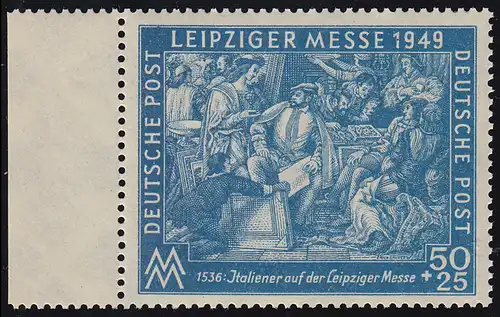 SBZ 231b Leipziger Messe 50 Pf, sombrecobalt, frais de port ** vérifié