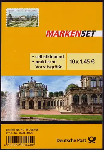 FB 19 Pöppelmann, feuille 10x2915, première utilisation du tampon Bonn 9.2.2012