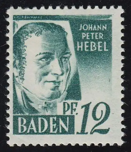 Baden 4yv II Hebel 12 Pf. **