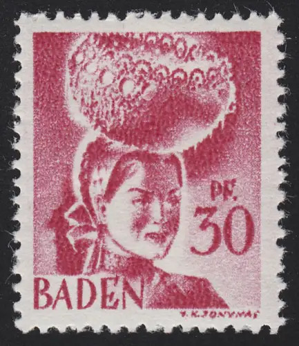 Baden 23y I Freimarke 30 Pf. **
