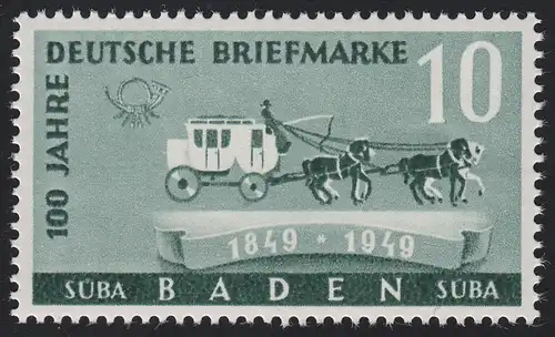 Baden 54 Timbres allemands 10 pf. **