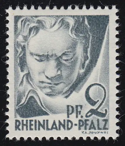 Rheinland-Pfalz 1yv I Freimarke 2 Pf. **