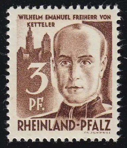 Rheinland-Pfalz 2yv II Freimarke 3 Pf. **
