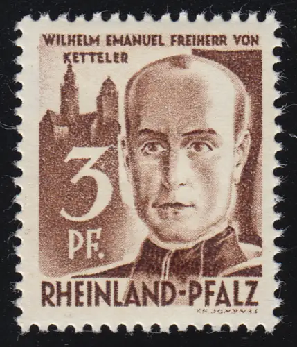 Rheinland-Pfalz 2yv II Freimarke 3 Pf. **
