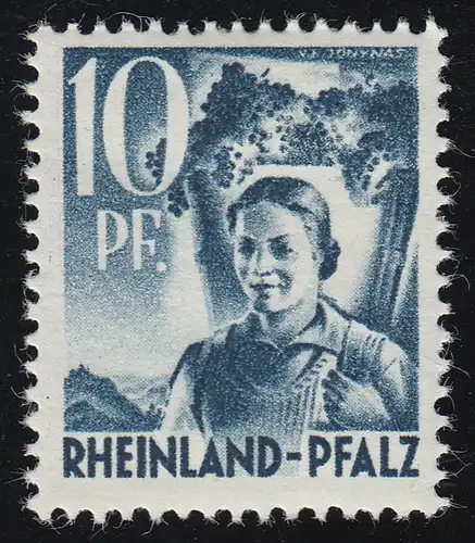 Rheinland-Pfalz 3yv I Freimarke 10 Pf. **