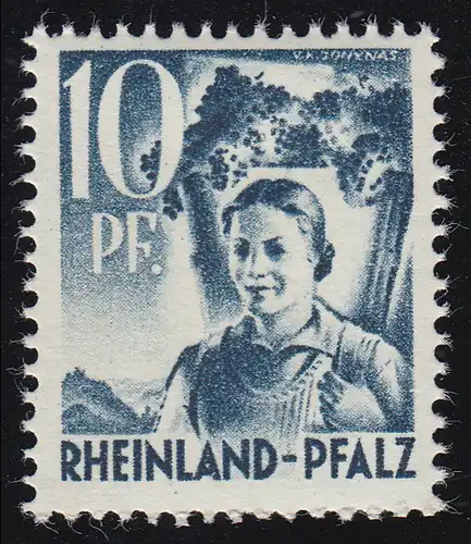 Rheinland-Pfalz 3yv II Freimarke 10 Pf. **