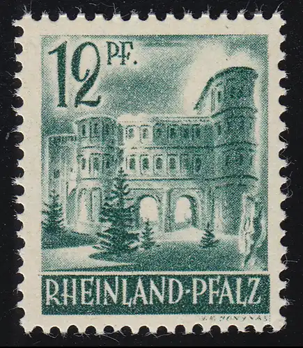 Rheinland-Pfalz 4vv II Porta Nigra 12 Pf. **