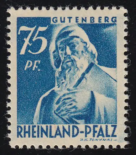 Rheinland-Pfalz 13 Freimarke 75 Pf. **