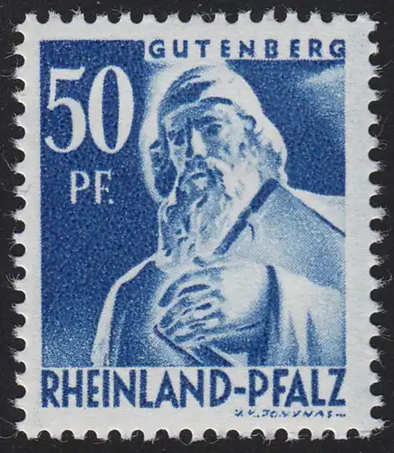 Rheinland-Pfalz 26y Freimarke 50 Pf. **