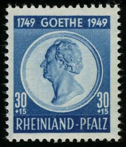 Rheinland-Pfalz 48 Goethe 30 Pf. postfrisch **