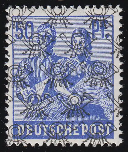 Bizone 48II Netzaufdruck 50 Pf. **