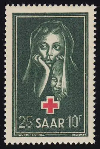 Saarland 304 Rotes Kreuz 1951, **