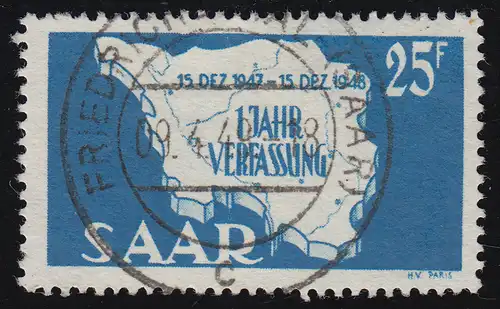 Sarre 261 I Constitution 25 Fr, Type I, O