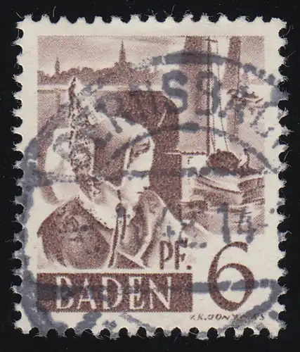 Baden 15y I Freize 6 Pf. O