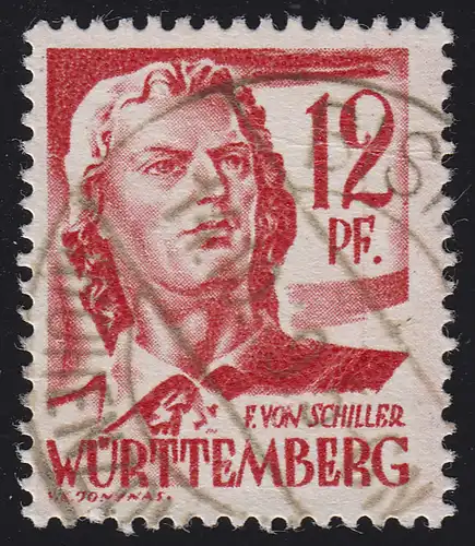 Württemberg 18y Freimarke 12 Pf. O gestempelt
